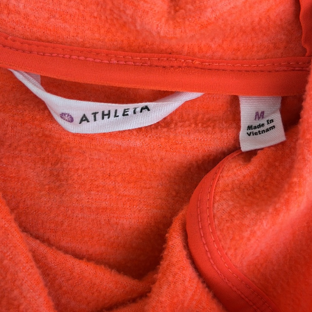 Athleta women’s Tranquility hoodie bright coral. Size Medium - Picture 10 of 11